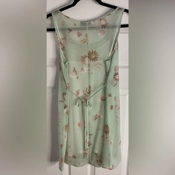 Mine Dresses | Vintage Mine Collection. Mint Green Sheer Flower Dress Size Small. Worn/Used | Color: Green/Tan | Size: S | Mscozmo's Closet Mine Dresses | Vintage Mine Collection. Mint Green Sheer Flower Dress Size Small. Worn/Used | Color: Green/Tan | Size: S | Mscozmo's Closet